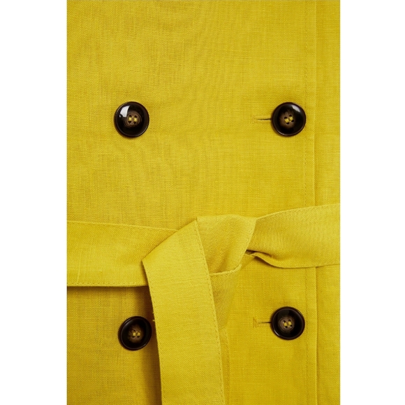 ❌️SOLD❌️ZARA DOUBLE BREASTED LINEN VEST SIZE L - Picture 4 of 5